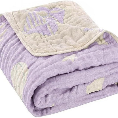 Babydecke aus Baumwolle, 6-lagig, 103 x 103 cm