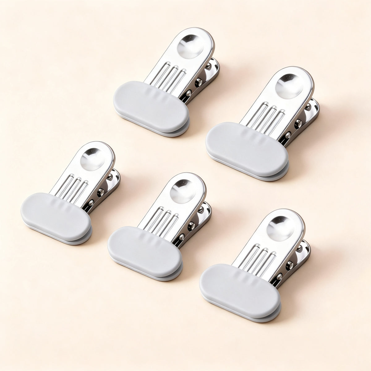 Edelstahl-Wäscheklammern mit breitem Gummimund