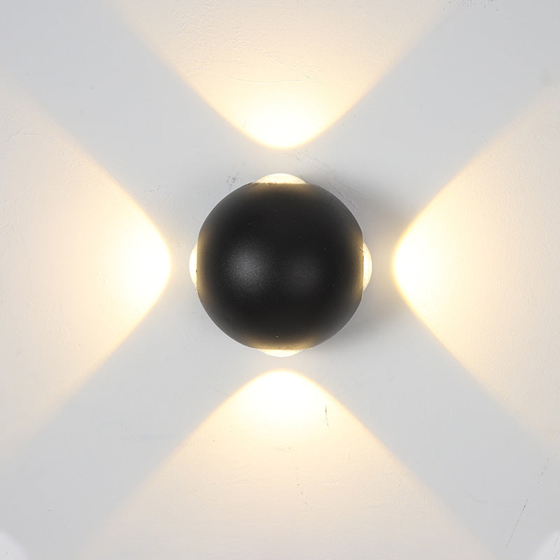 Außenwandleuchte IP65 LED Auf-Ab Aluminium
