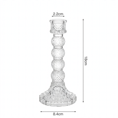 Glaskerzenhalter in nordischem Design
