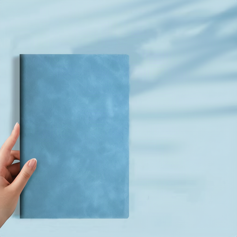 A5-Notizbuch, Echtleder, 100g Papier