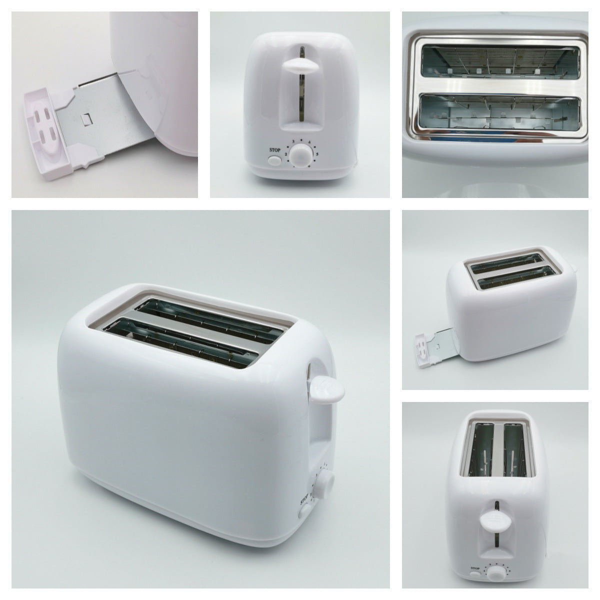 Toaster mit Funktionen Heizen, Rösten und Auftauen