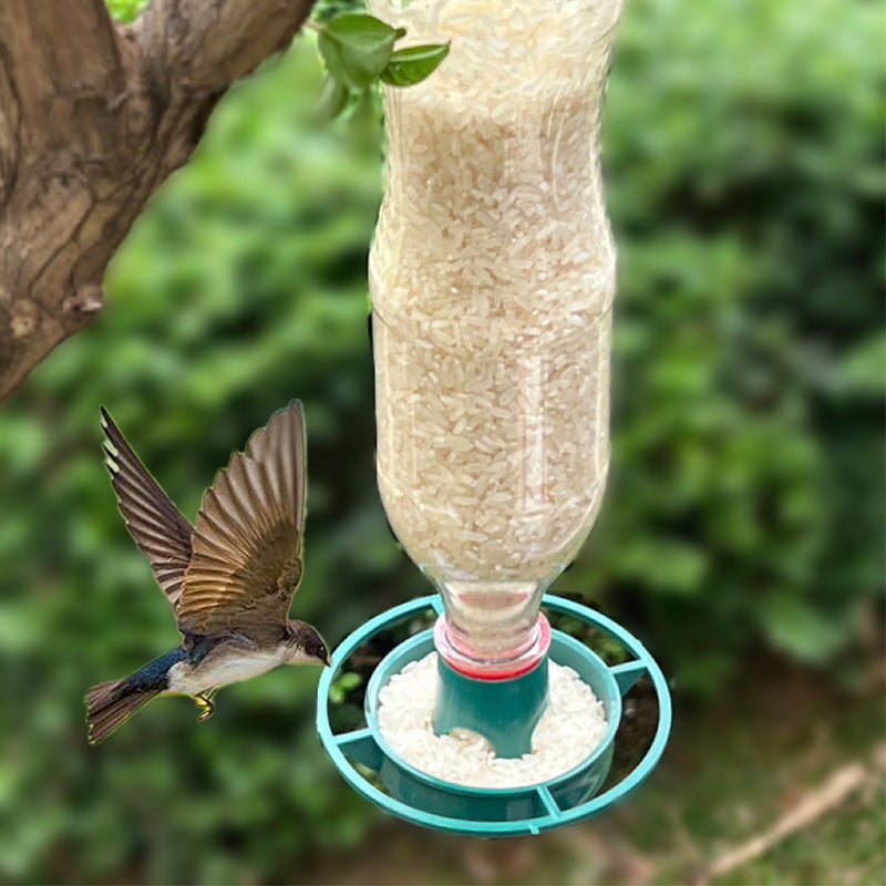 Kunststoff-Vogelfutterstation für Flaschenaufzug