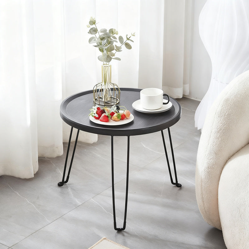 Klappbarer Beistelltisch, rund, Ø 45,5 × 40 cm, Modell H-262
