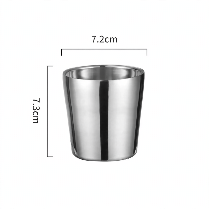 Doppelwandiger Edelstahlbecher, 175–260 ml