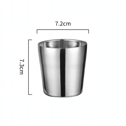 Doppelwandiger Edelstahlbecher, 175–260 ml