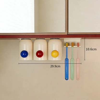 Magnetische Zahnbürsten-Ablage, wandmontierbar