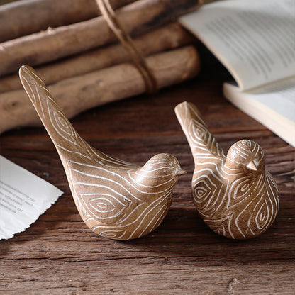 Vogelfigur aus Harz, modernes Design