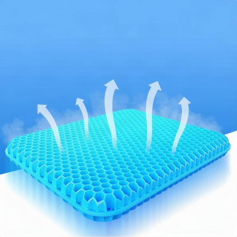 Gel-Sitzkissen mit Wabenmuster, kühlend