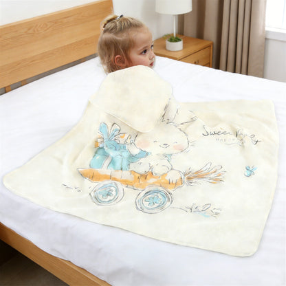 Babydecke aus Korallenfleece, 80×80 cm