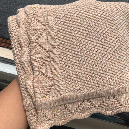 Strickdecke aus Baumwolle, 80×100 cm
