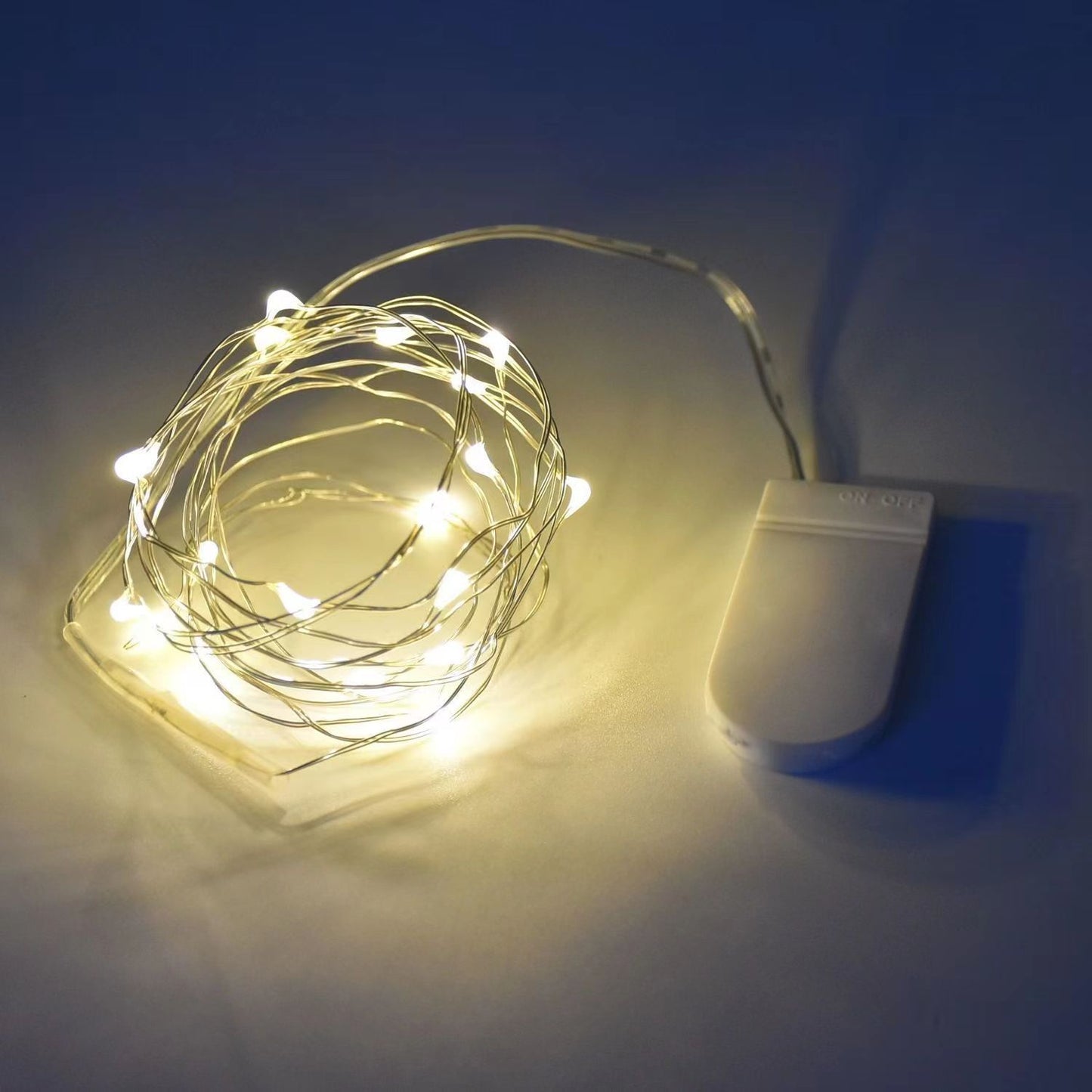 LED-Lichterkette mit Knopfzellenbatterie, 1–3 m