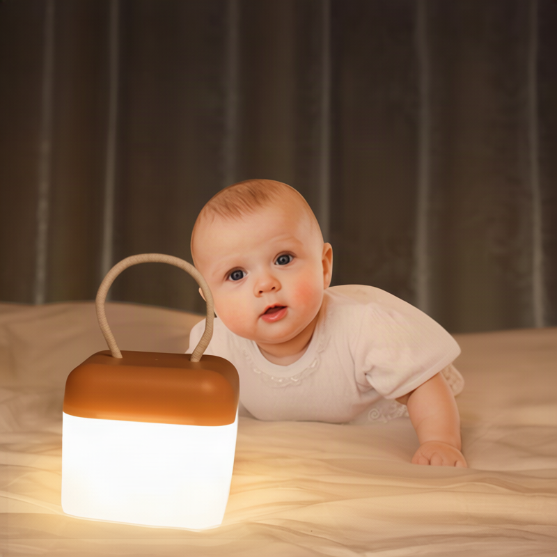 Tragbare LED-Laterne mit Silikon, 10,5 cm