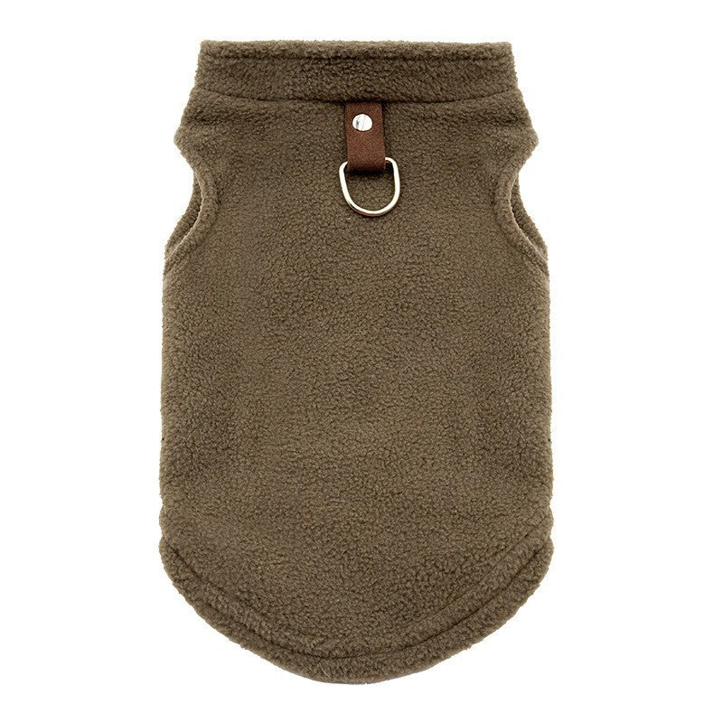 Hundemantel aus Sweatshirt-Stoff mit Taschen