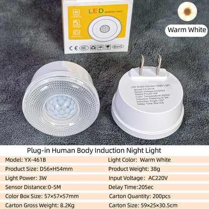 Bewegungsmelder-Nachtlicht, LED, steckbar