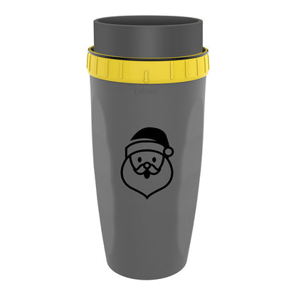 Tragbarer Trinkbecher mit Strohhalm, 300 ml