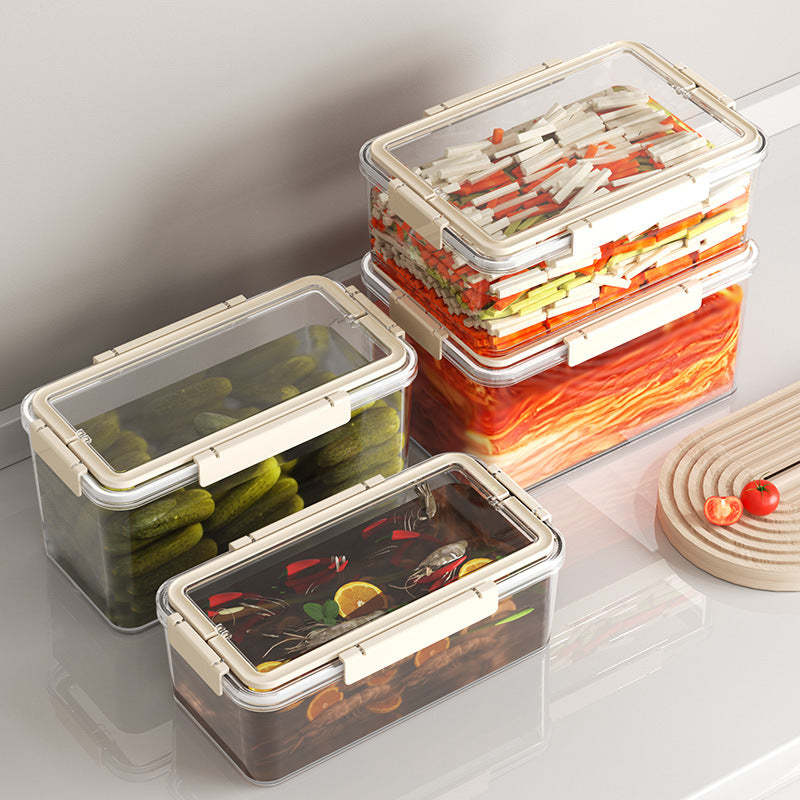 Luftdichte Frischebox aus Kunststoff, rechteckig