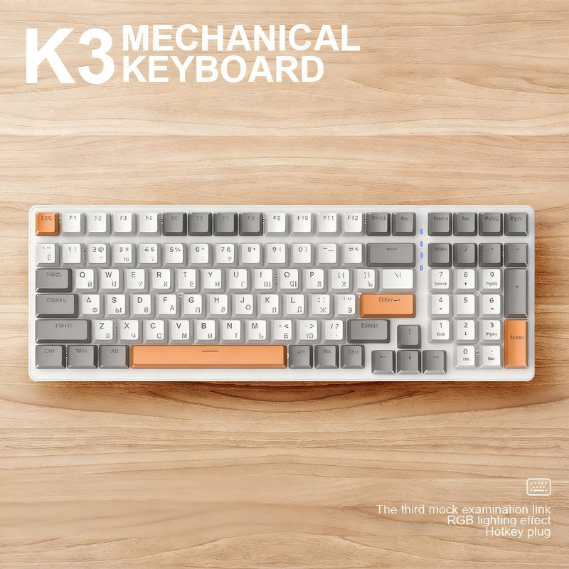 Mechanische Tastatur mit kyrillischem Layout