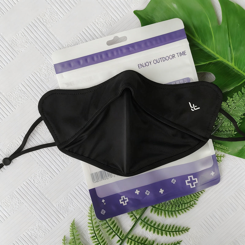 UV-Schutz-Gesichtsmaske mit Ohrschlaufen und Nackenschutz