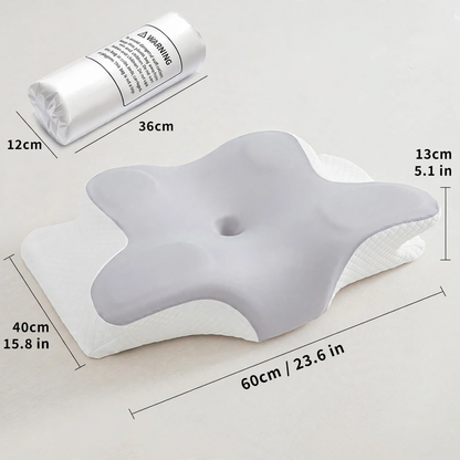 Nackenstützkissen aus Gedächtnisschaum, Schmetterlingsform
