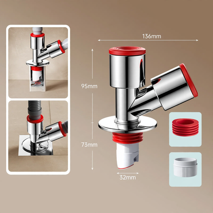 Abwasser-Verteiler für Waschmaschine und Waschbecken