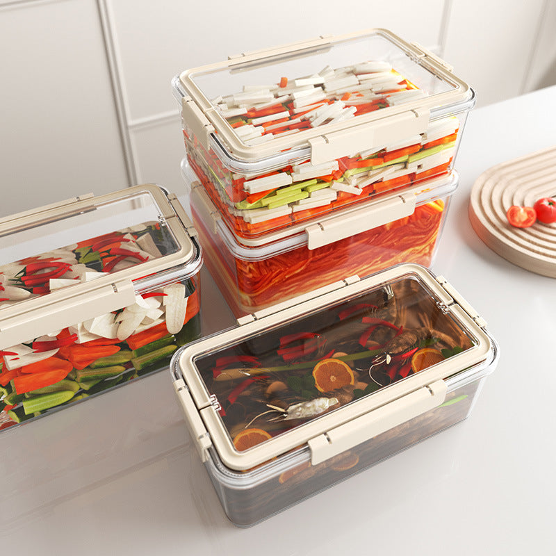 Luftdichte Frischebox aus Kunststoff, rechteckig