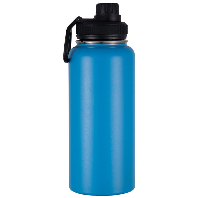 Isolierte Edelstahl-Trinkflasche mit Tragegriff