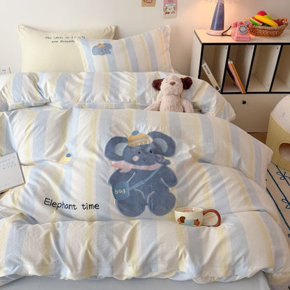 Sommerdecke aus Baumwolle mit Katzenmotiv