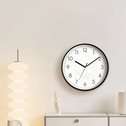 Quarz-Wanduhr, Kunststoff, Zeiger, 20–40 cm