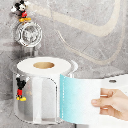 Klopapierhalter mit Saugnapf, wandmontierbar