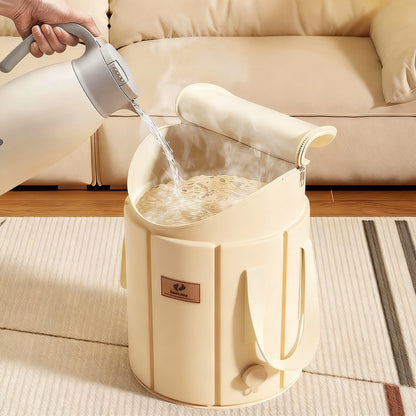 Faltbare Fußbadewanne mit Wärmespeicherung