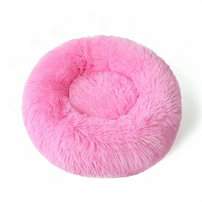 Flauschiges Katzenbett, rund, wärmend