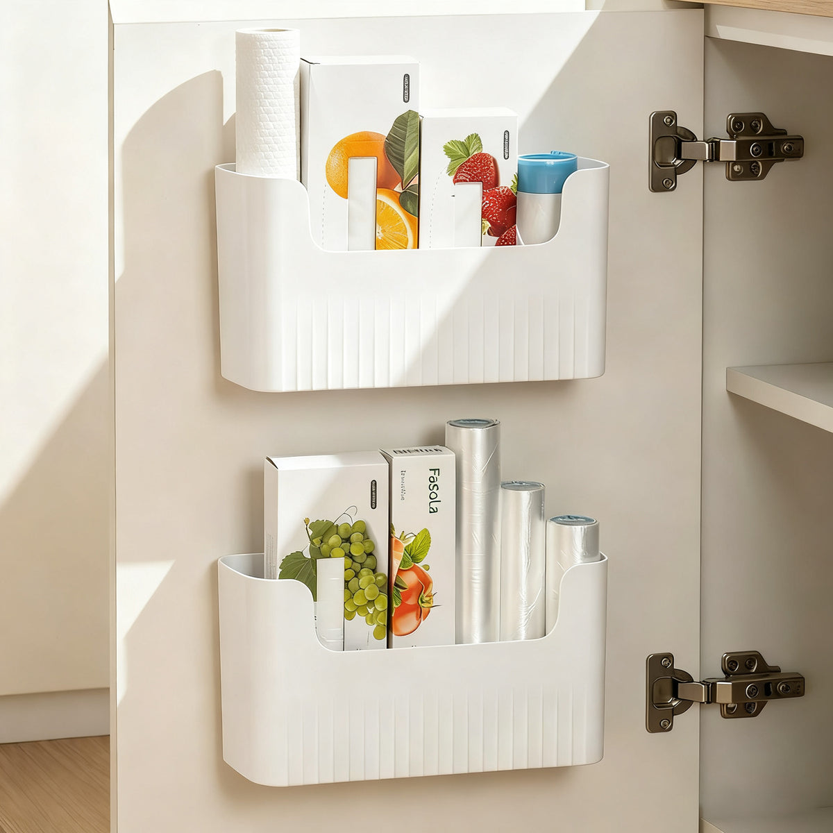 Wandhalter für Küchenschrank, PP, klebbar