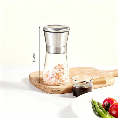 Handmühle für Gewürze, Glas, modern