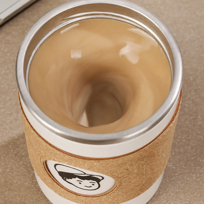 Elektrische Rührtasse aus Edelstahl, 350 ml
