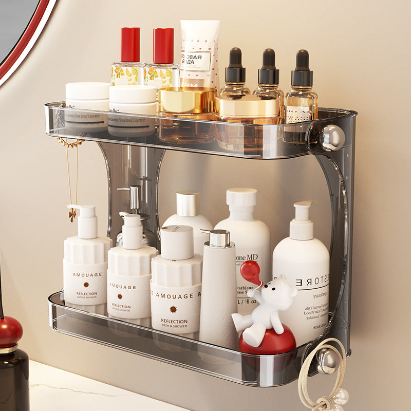 Badezimmer-Regal, Saugnapf, ohne Bohren