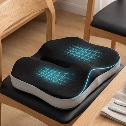 Ergonomisches Sitzkissen aus Gedächtnisschaum, 41×38 cm