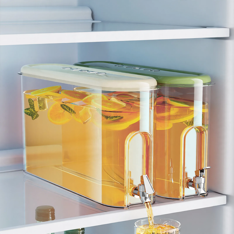Kühlschrank-Wasserkanne mit Hahn, 4 L, Kunststoff