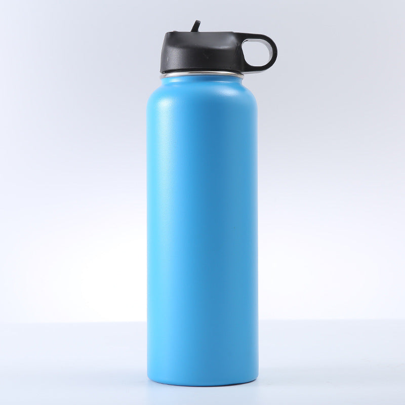 Isolierte Edelstahl-Trinkflasche mit Tragegriff