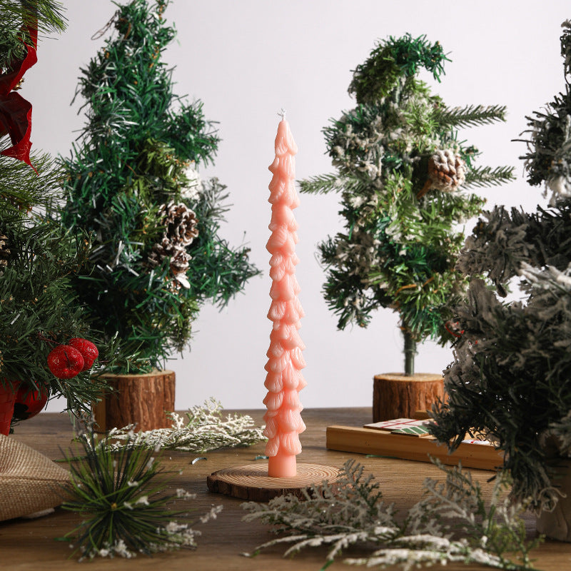 Weihnachtsbaum-Duftkerze, handgefertigt