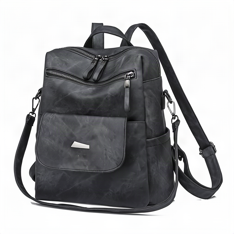 Damen-Rucksack aus PU, große Kapazität