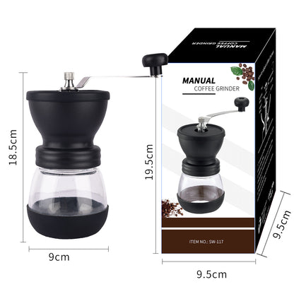 Handkurbel-Kaffeemühle, tragbar