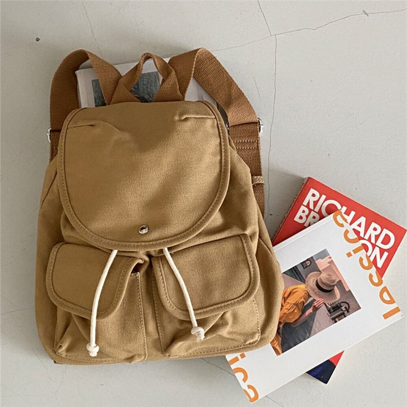 Rucksack Leinen, verschleißfest, Kordelzug