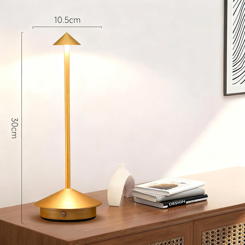 Pilz-Nachttischlampe mit Touchschalter