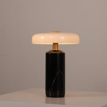 Tragbare Tischleuchte, Marmor, LED, Touchschalter