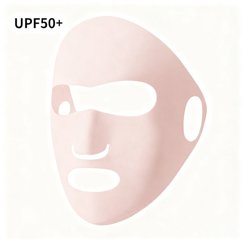 UV-Schutz-Gesichtsmaske mit Ohrschlaufen und Nackenschutz