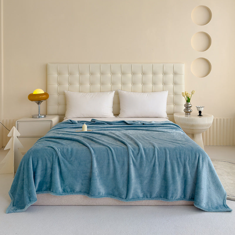 Fleecedecke aus Polyester, 100×150 bis 200×230 cm