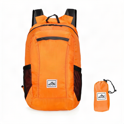 Faltbarer Reiserucksack ultraleicht – Polyester, 20 L, für Laptop bis 12 Zoll, Reisen & Wandern