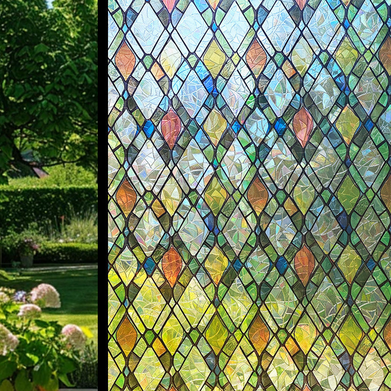 Dekorative Fensterfolie mit geometrischem Muster