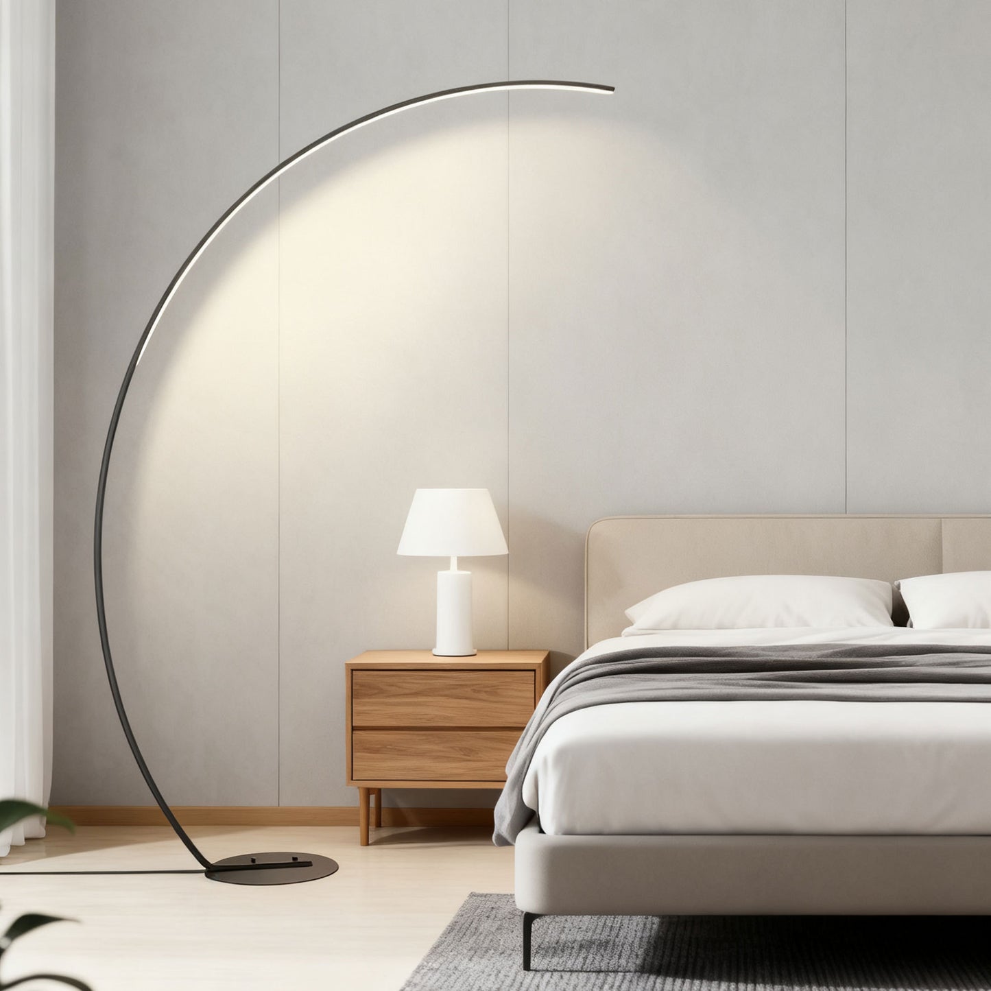 LED-Stehleuchte, modern, dimmbar